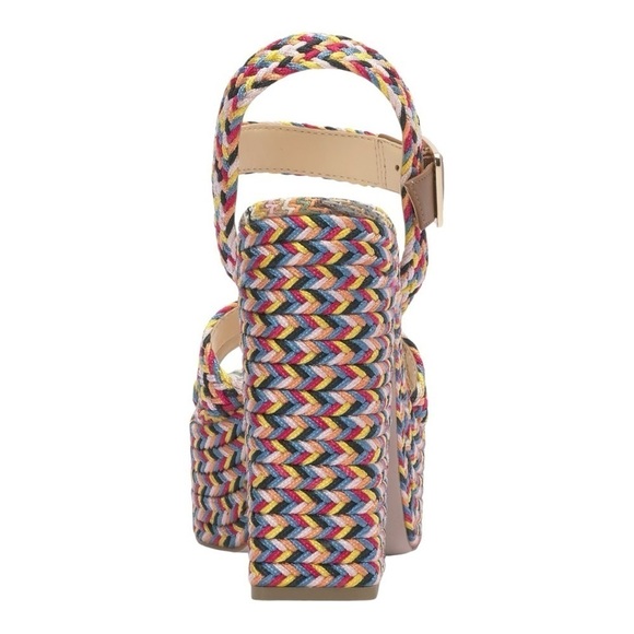 Jessica Simpson‎ Women's Multicolor Woven Brycen Platform Sandals Size 10 - Picture 2 of 15